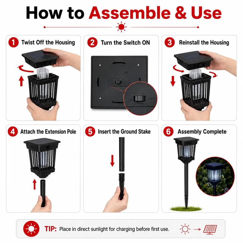 Ardon™ Solar Powered Mosquito Zapper